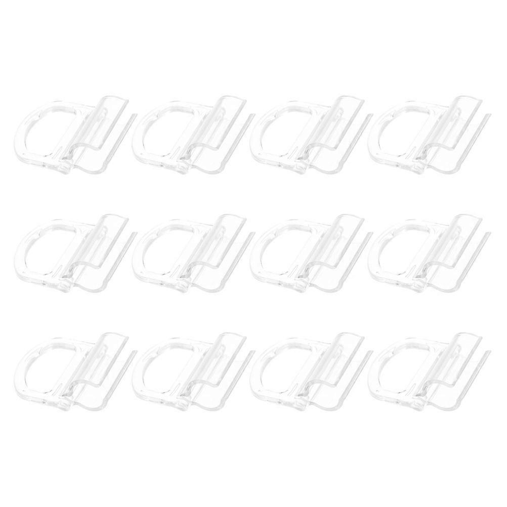 Roller Shade Pull Handle 36Pcs Clear Cordless Clips For Blinds Household Users Secure .50X4.50X1.90CM