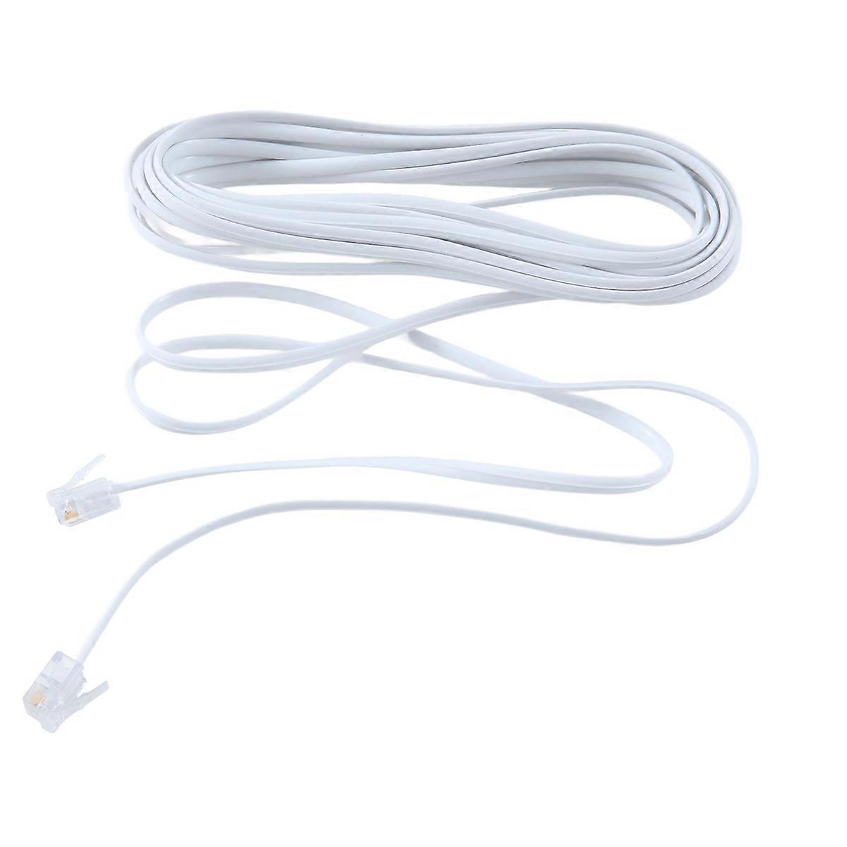 6P2C RJ11 macho a macho enchufe cable de línea telefónica 5M