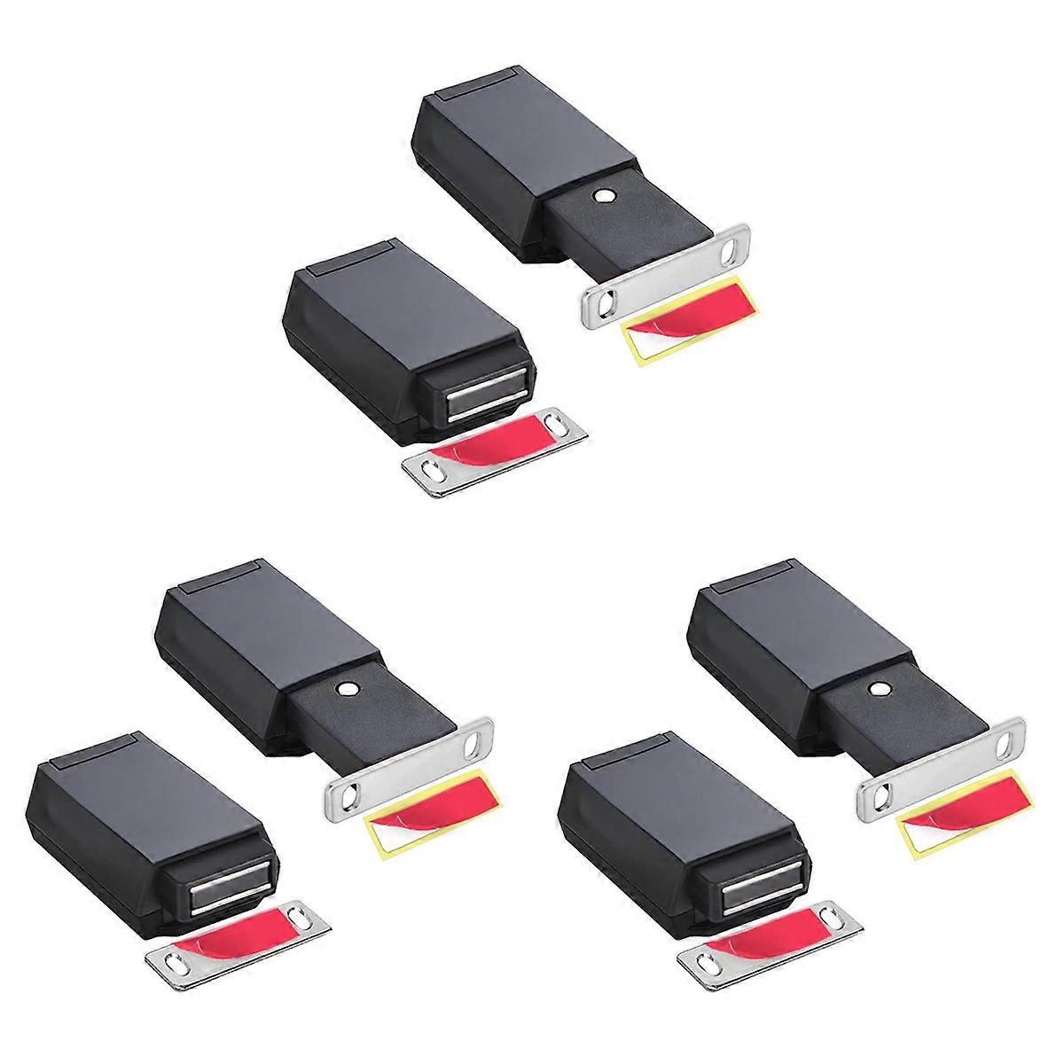 2 Pack Heavy Duty Push Latch & Lock for Hidden Door Touch Latches and Catch Magnet Push Release Draw