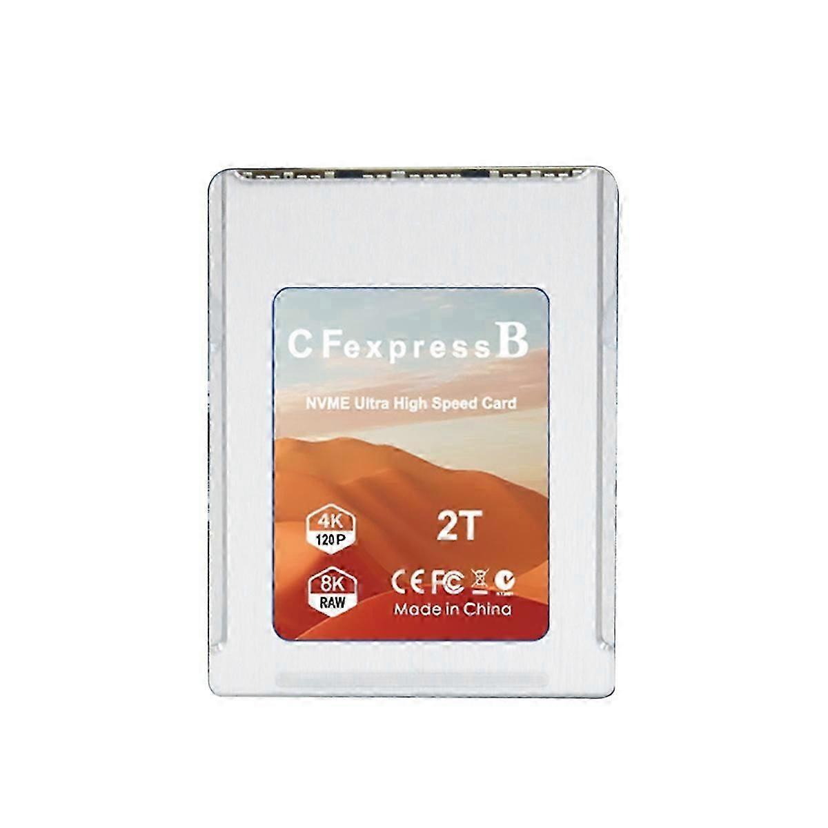 NVME to CFExpress Type B Adapter M2 M-Key Expansion Card, Supports PCIE4.0 2230 SSD for Cameras