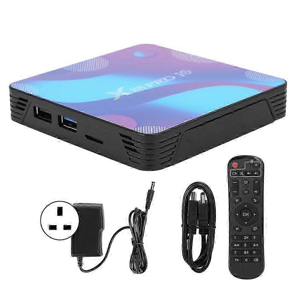 X88 PRO10 Internet TV Box Double Frequency WIFI Bluetooth 4.0 for Android 10.0 100‑240V 25-26