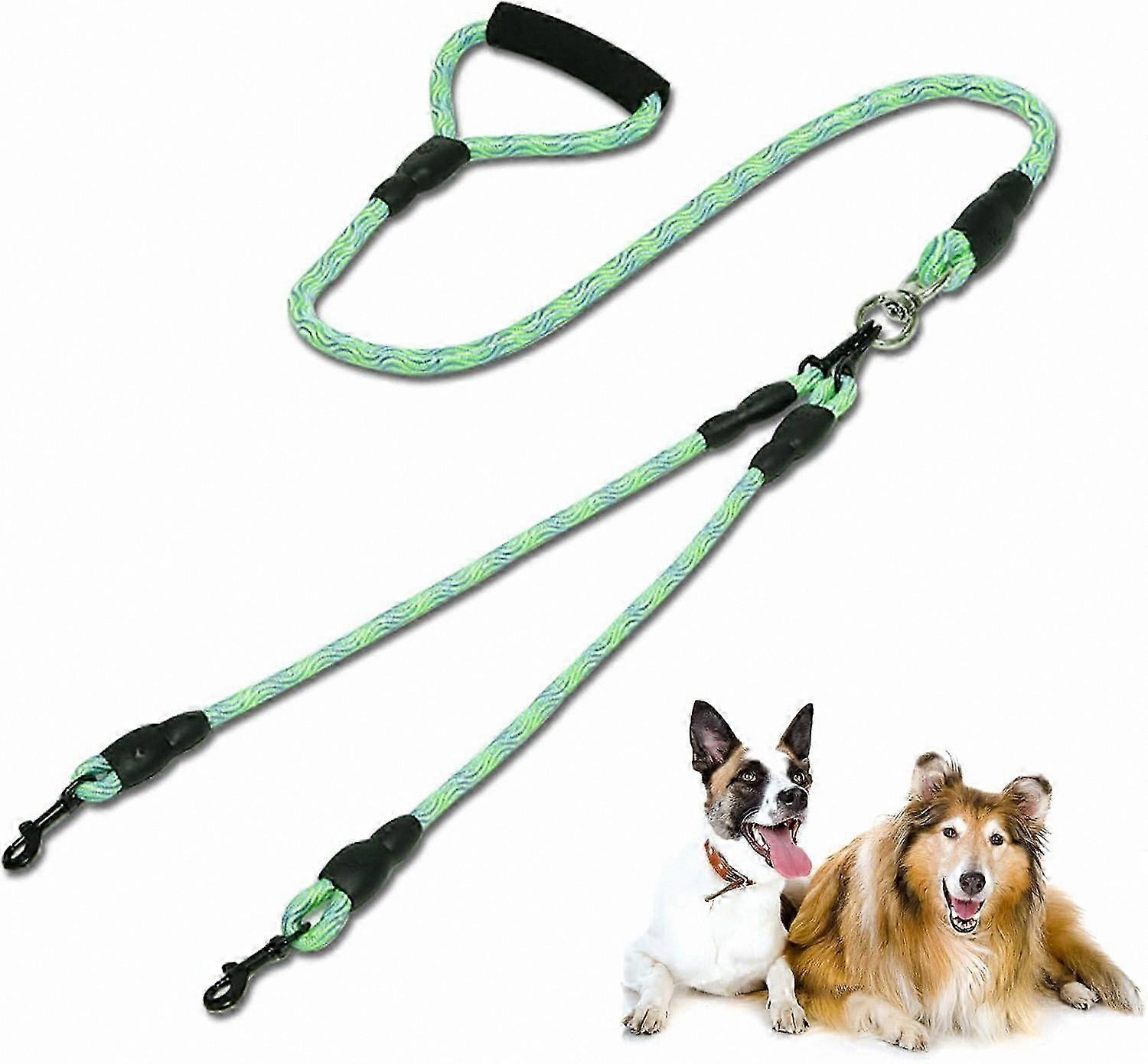 Adjustable Dual Dog Lead, Removable Double Leash for Walking Two Dogs