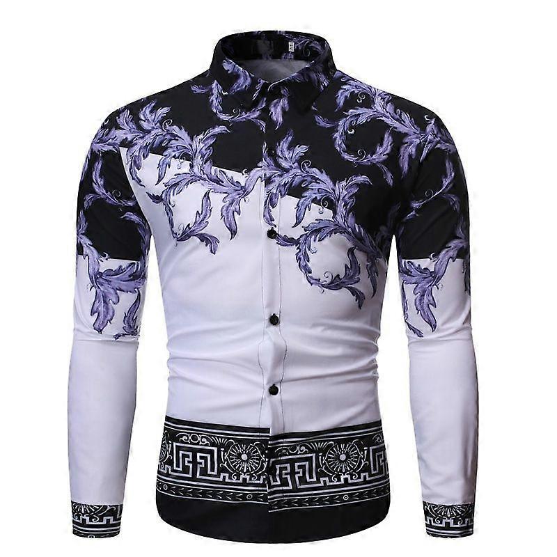 Men's Button-Down Retro Slim Shirt