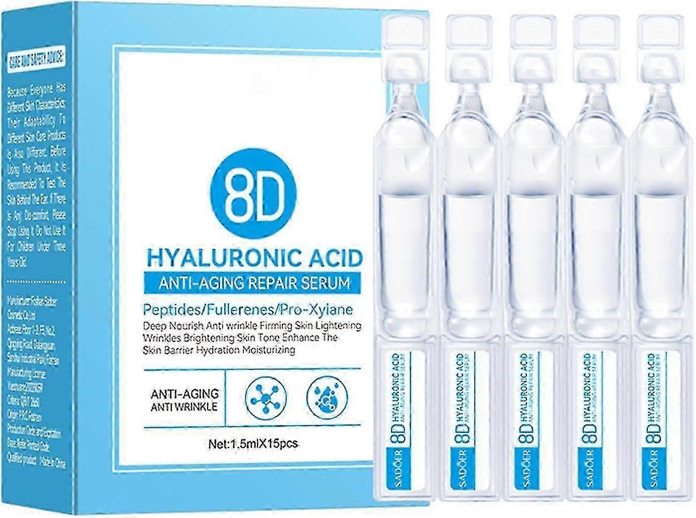 مصل حمض الهيالورونيك مصل الوخز بالإبر الدقيقة للوجه ، مصل إصلاح حمض الهيالورونيك المضاد للشيخوخة ، مصل أمبولة سيراميد مع حمض الهيالورونيك