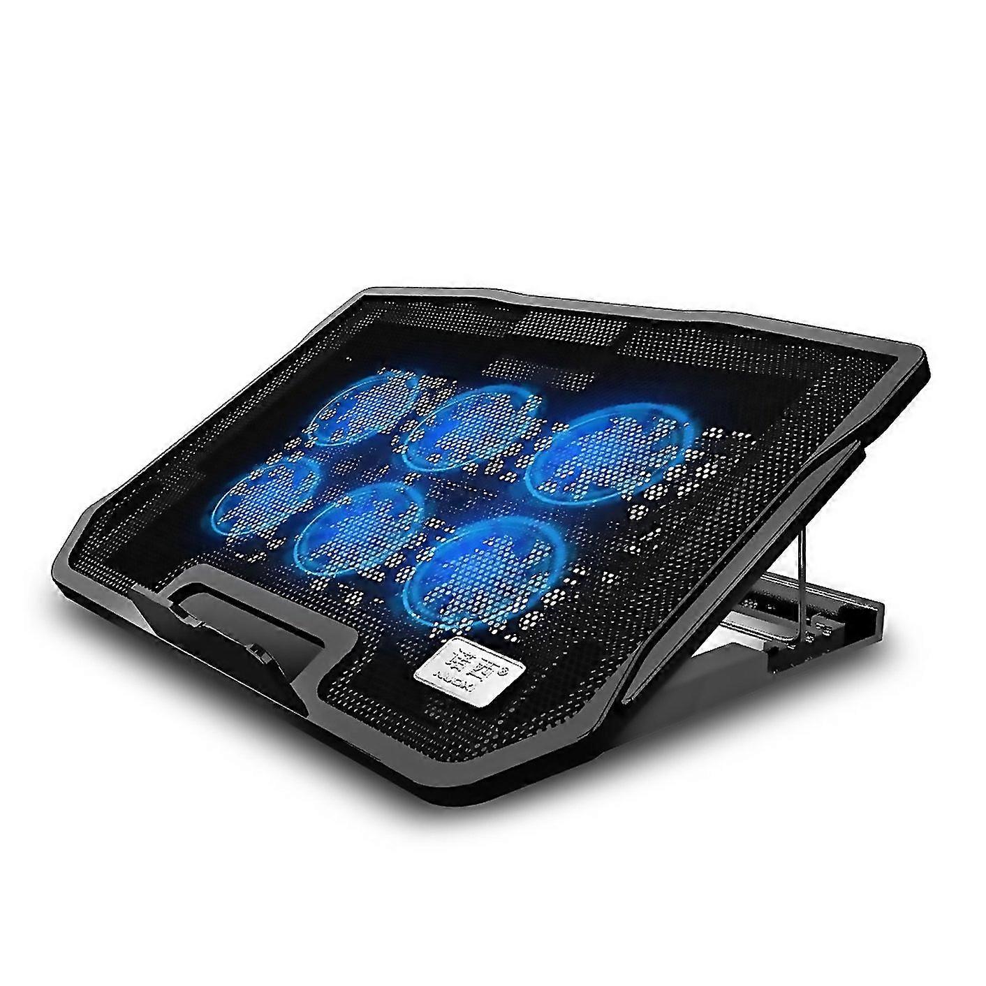 For Nuoxi H9 Notebook Radiator Computer Base Fan Bracket Pad 6 Fans Black