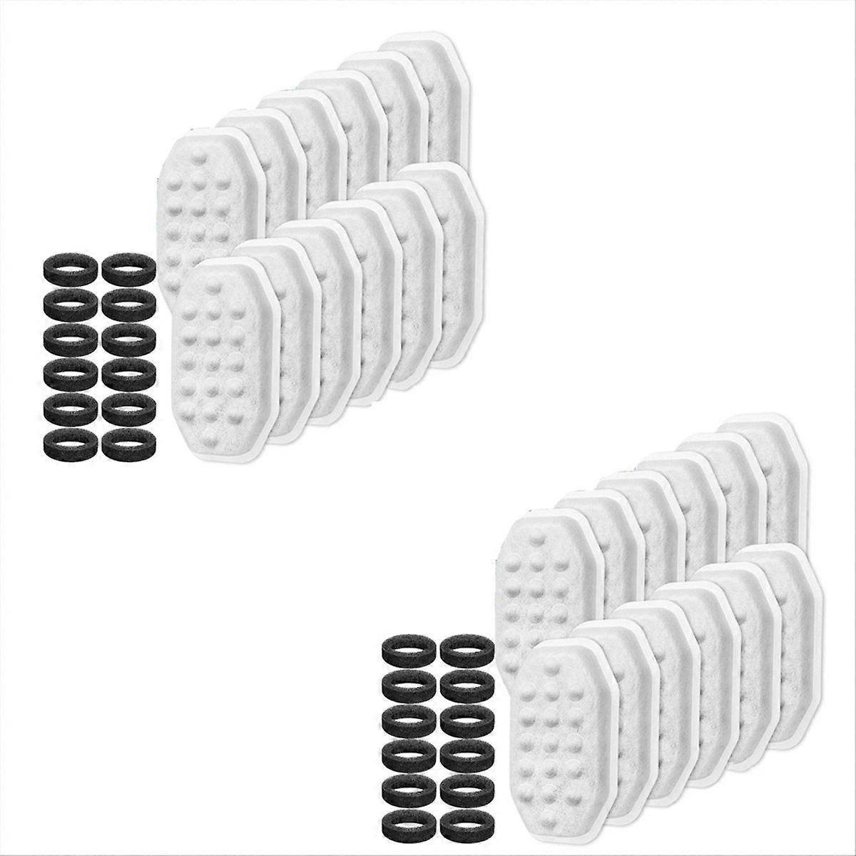 24 Pcs Stainless Steel Cat Fountain Filters for and Cat Fountain for Automatic Pet Fountain