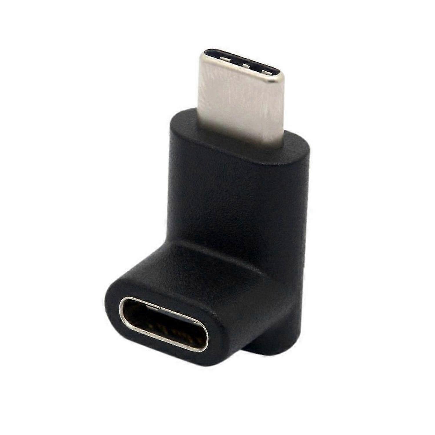 90 Degree Type C Adapter, USB C Male to Female Adapter Upward and Downward Angled USB-C Adaptor USB