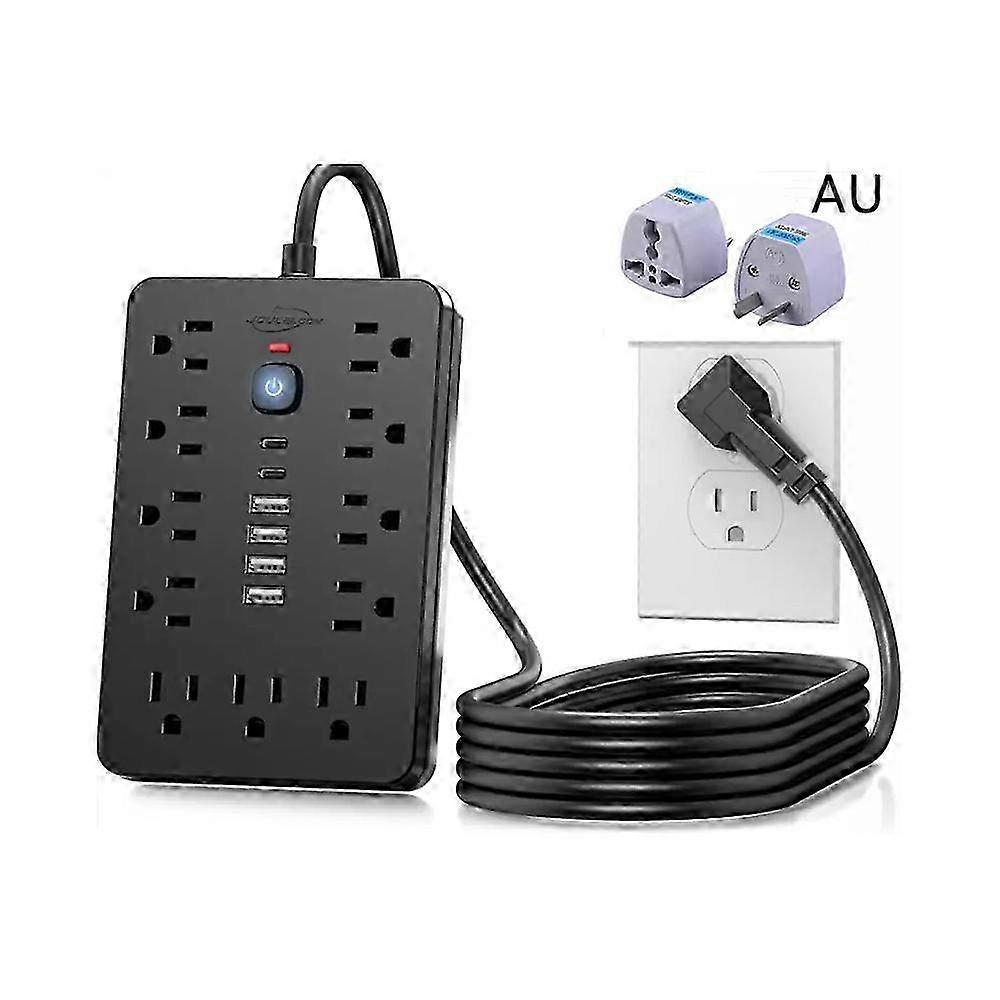 17 في 1 قطاع الطاقة حامي الطفرة ، قطاع الطاقة مع منافذ USB ، منافذ مع التبديل