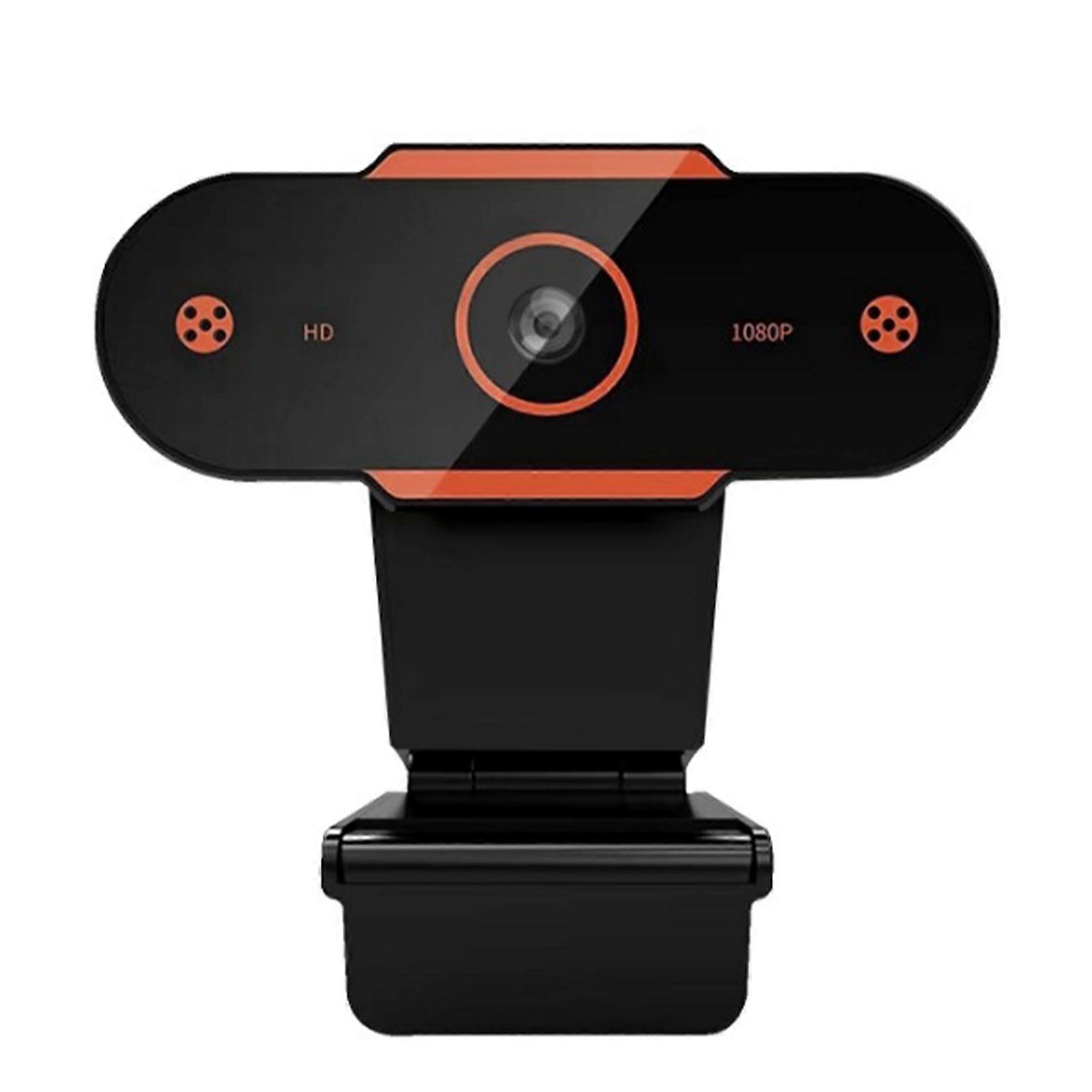 Full network microphone, computer desktop laptop video suitable orange