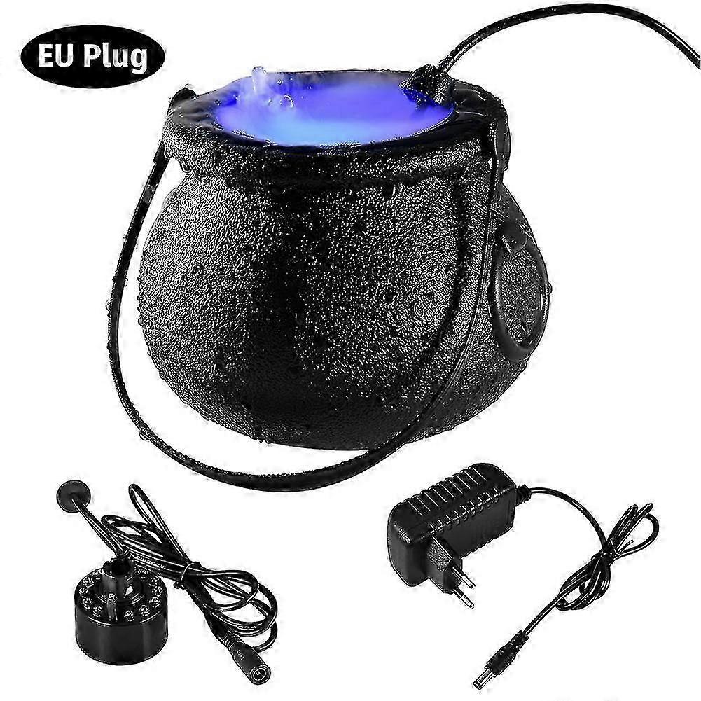 Witch pot fog maker Halloween Fog Machine Led Mist Maker Sprayer With Led Light