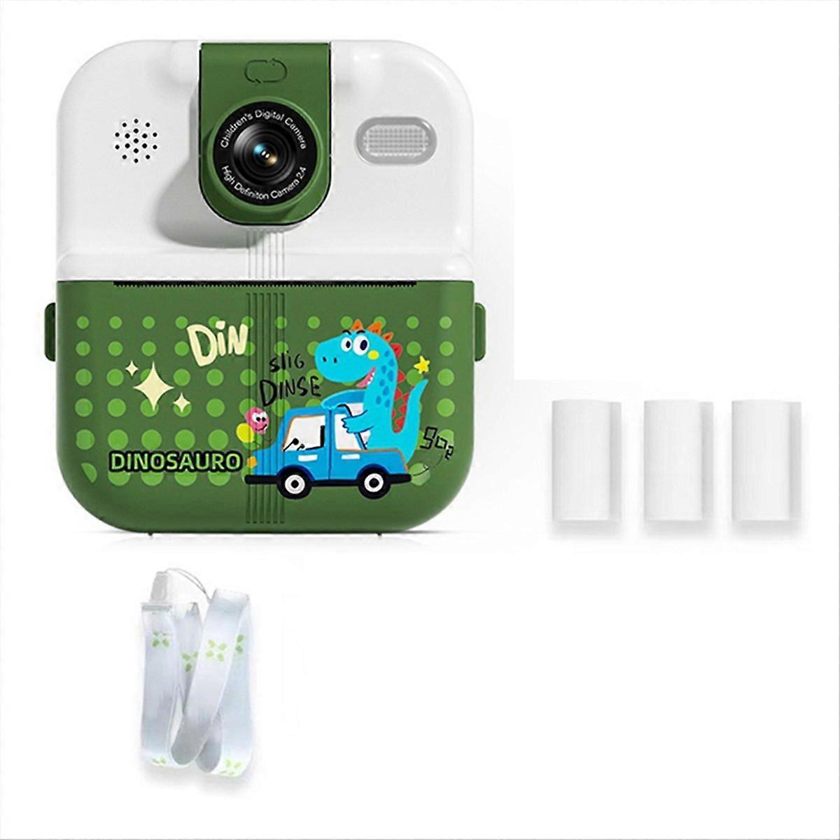 Kids Camera Cute Camera Photo Printer Digital Children Dinosaur