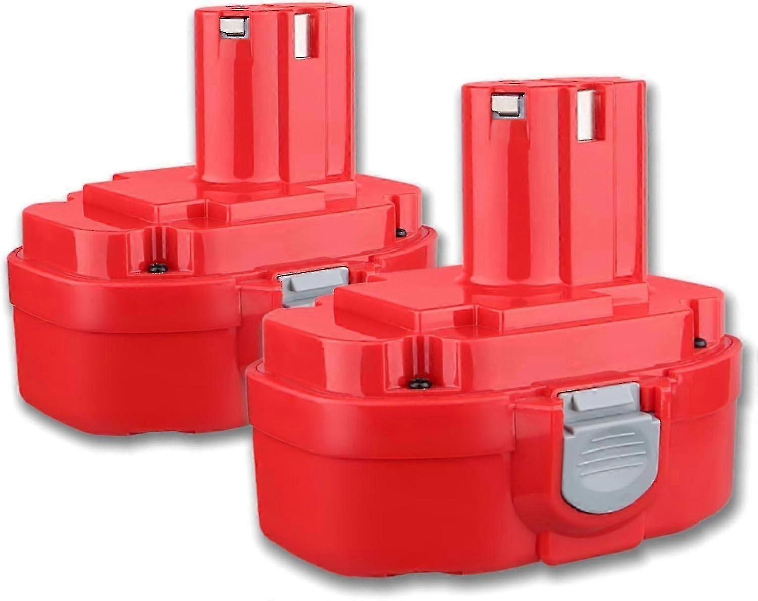 2Packs 18V 4.8Ah Ni-MH Battery Replacement for Makita PA18, Compatible with Multiple Models 1822, 1823, 1833, 1834, 1835 & 192828