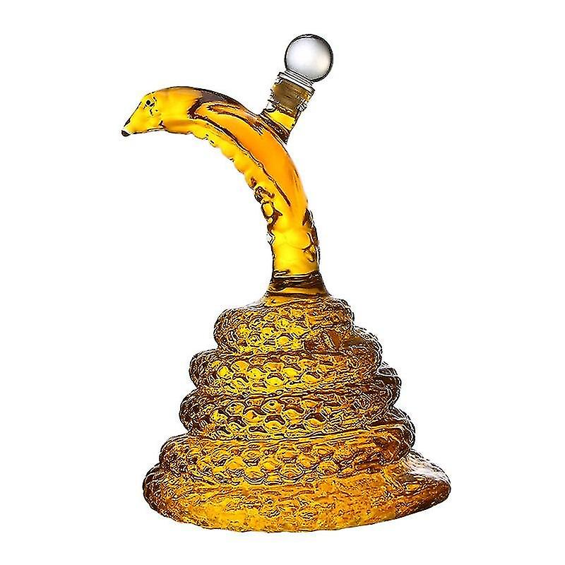 Decanters 1l Whiskey Decanter Red Wine Scotch Bourbon Cognac Rum Brandy Cobra Shaped Decanter For Home Party