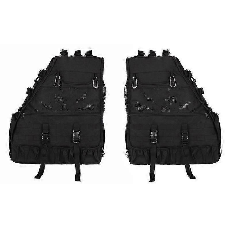 لجيب رانجلر Jk 4 أبواب 2007-2019 Jl Jku لفة بار حقيبة تخزين حقائب أداة قفص متعدد الجيوب منظمي حقيبة البضائع حقائب السرج f26