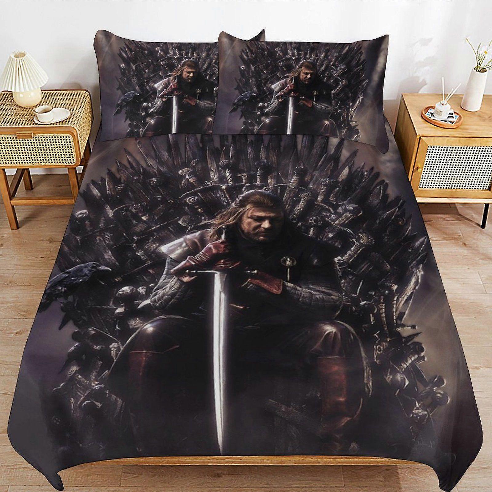 u248 Game of Thrones Simple Function Soft Fabric Quick Wash Long Lasting Duvet Cover Sets for Daily Comfort n248