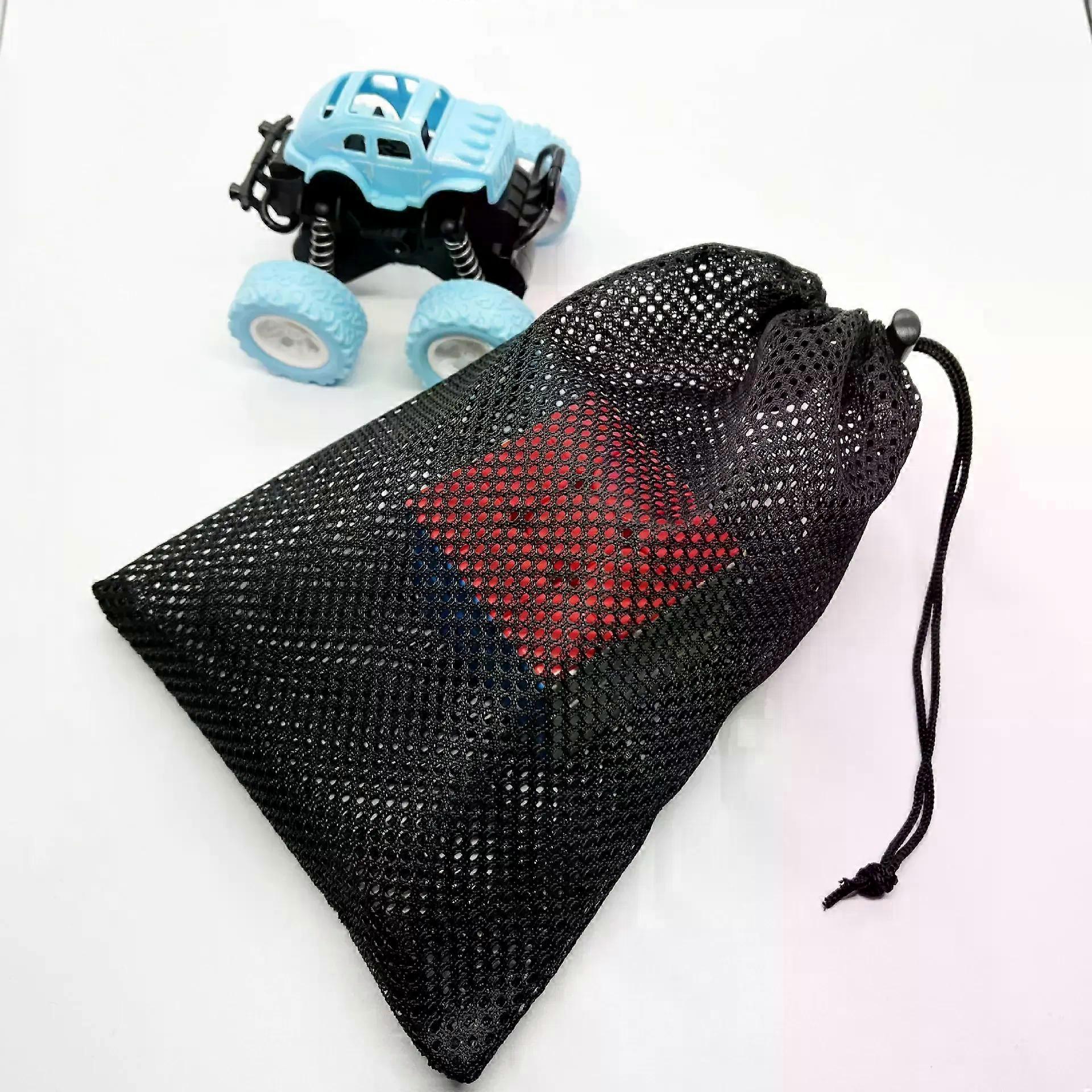 1pc Mesh Bag Mesh Storage Bag Polyester Bundle Pocket Black Mesh Bag Drawstring Mesh Bag Drawstring Toy Bag