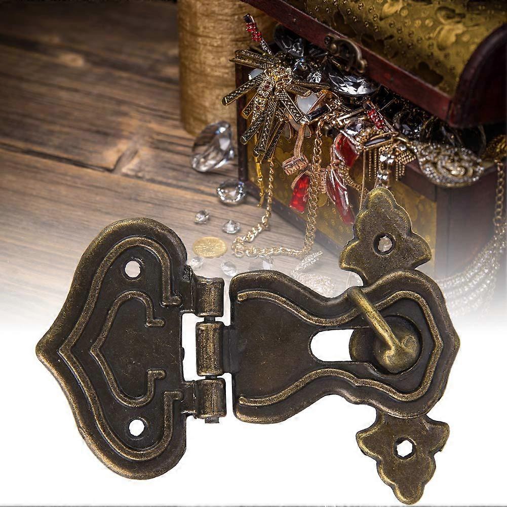 Latch Catch 10Piece Hasp Latch Antique Style Zinc Alloy Easy to Install BronzeColored For Wooden Boxes And Jewelry