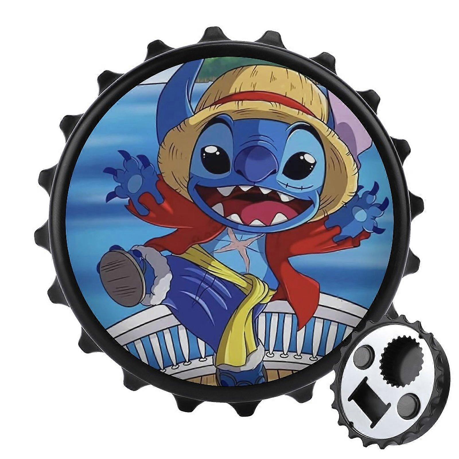 Stitch Bottle Opener Magnetic with Fridge Magnets Sticker Unique Gift Idea for Camper Lovers Cool Gadgets Outdoor Picnic Home Using