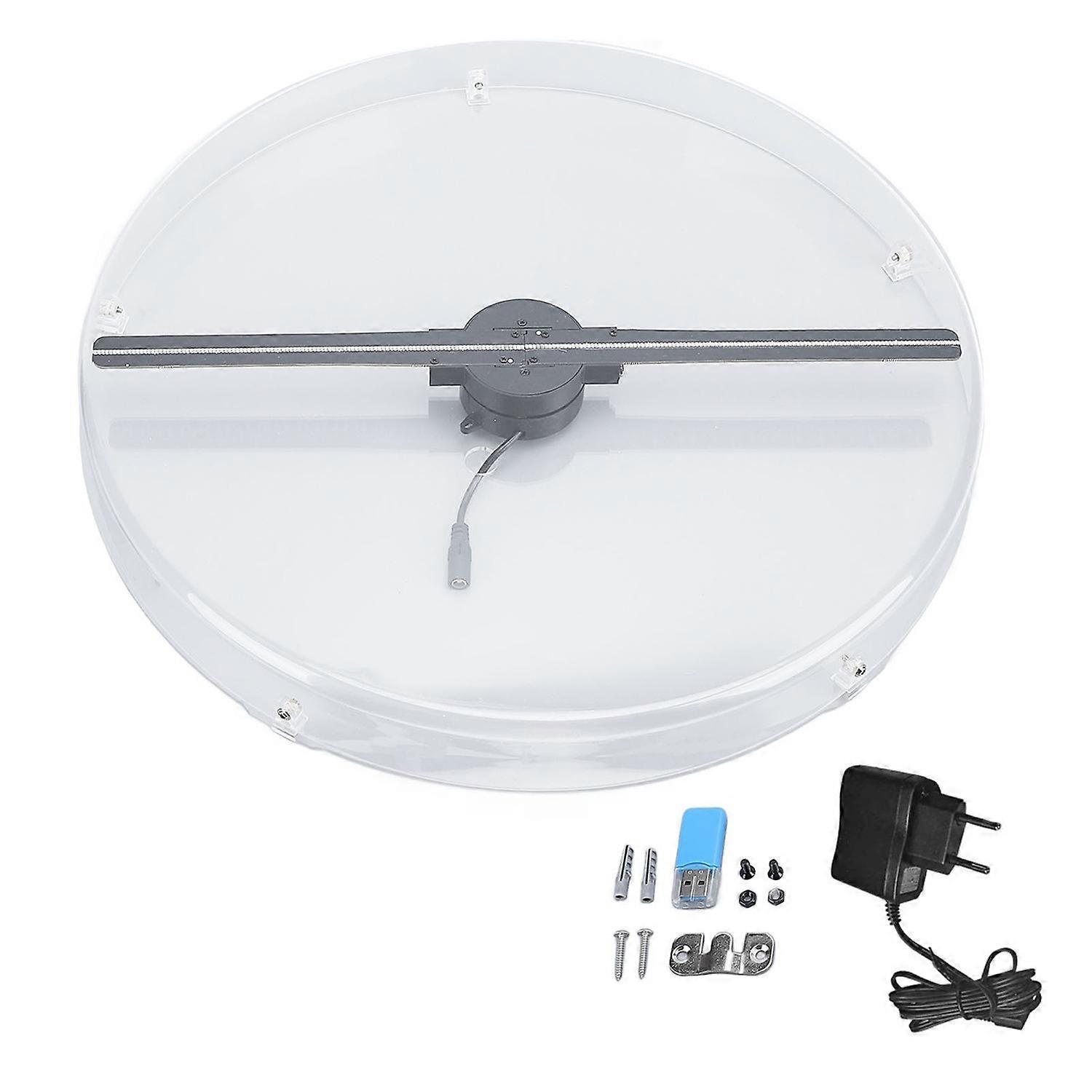 3D Holographic Fan 224 LED Quiet Operating Portable Versatile Hologram Advertising Display Fan for M