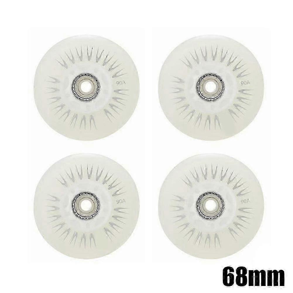4pcs Flash Inline Skate Wheels 90a Led Lighting Skating Wheels 80 76 72 68