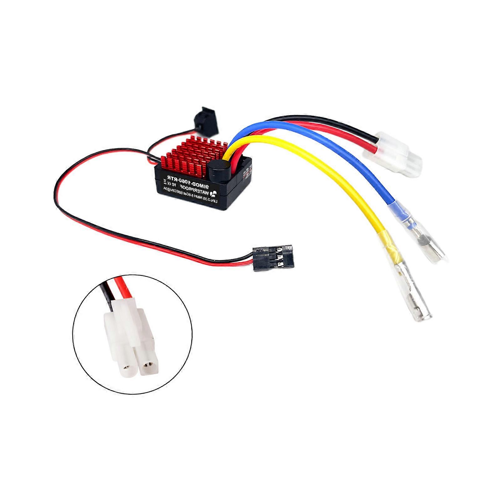 Heavy Duty 60A Brushed Motor Speed Controller Optimized For Mud Terrains Crawling And Boats Models Multicolor