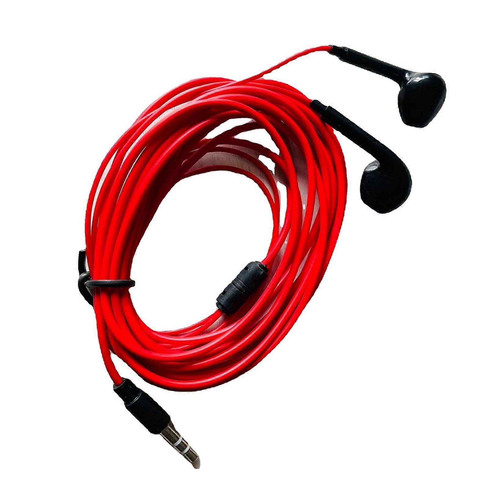 3.5mm Corded In Ear Earphone Earbud Coiled Corded Headset for Mobile Phone Tablet PC Computer MP3 Player Notebook Multicolor