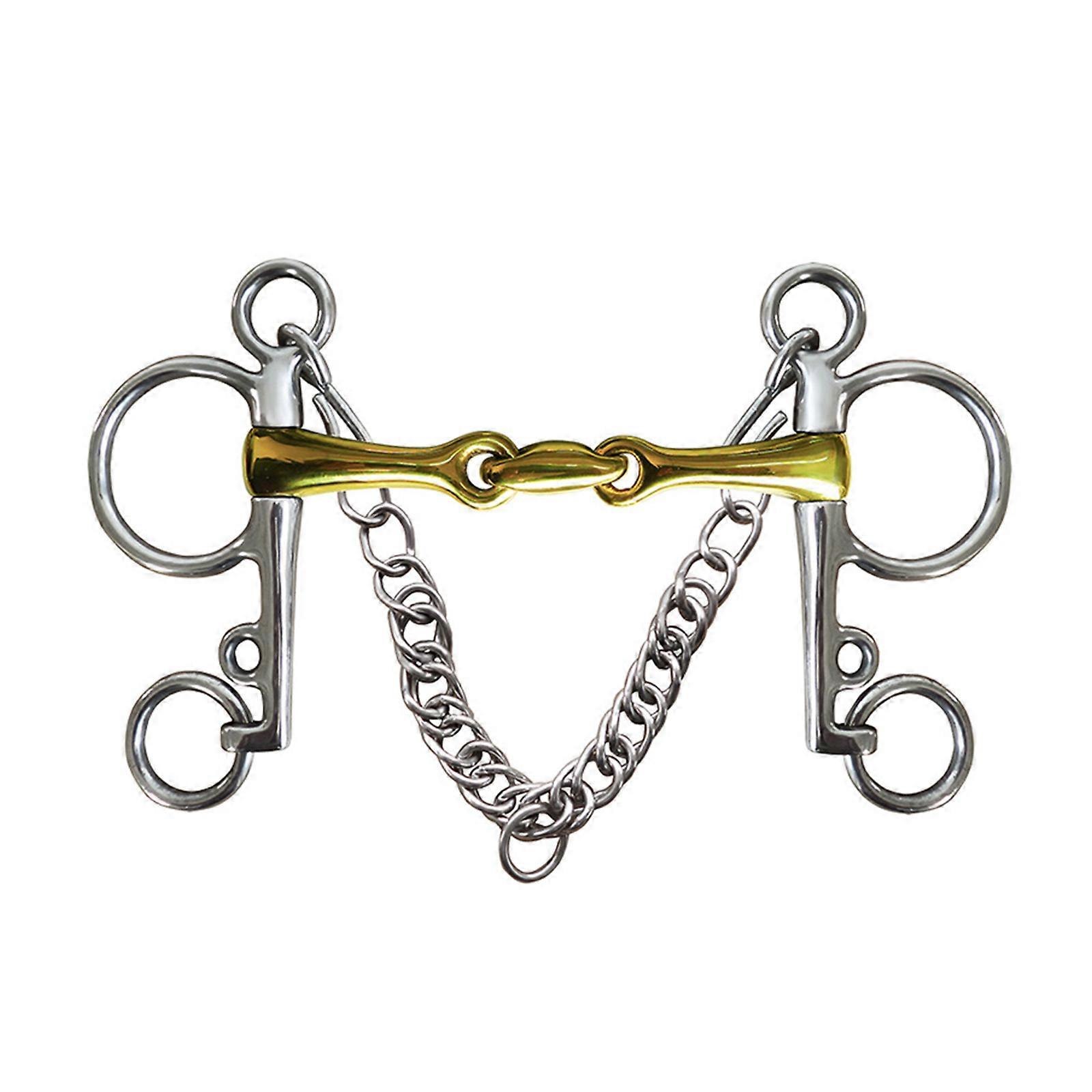 Competition Grade Horse Bit Equipped with Shocked Absorbing Silicones Ideal for Precise Commands During Event Multicolor