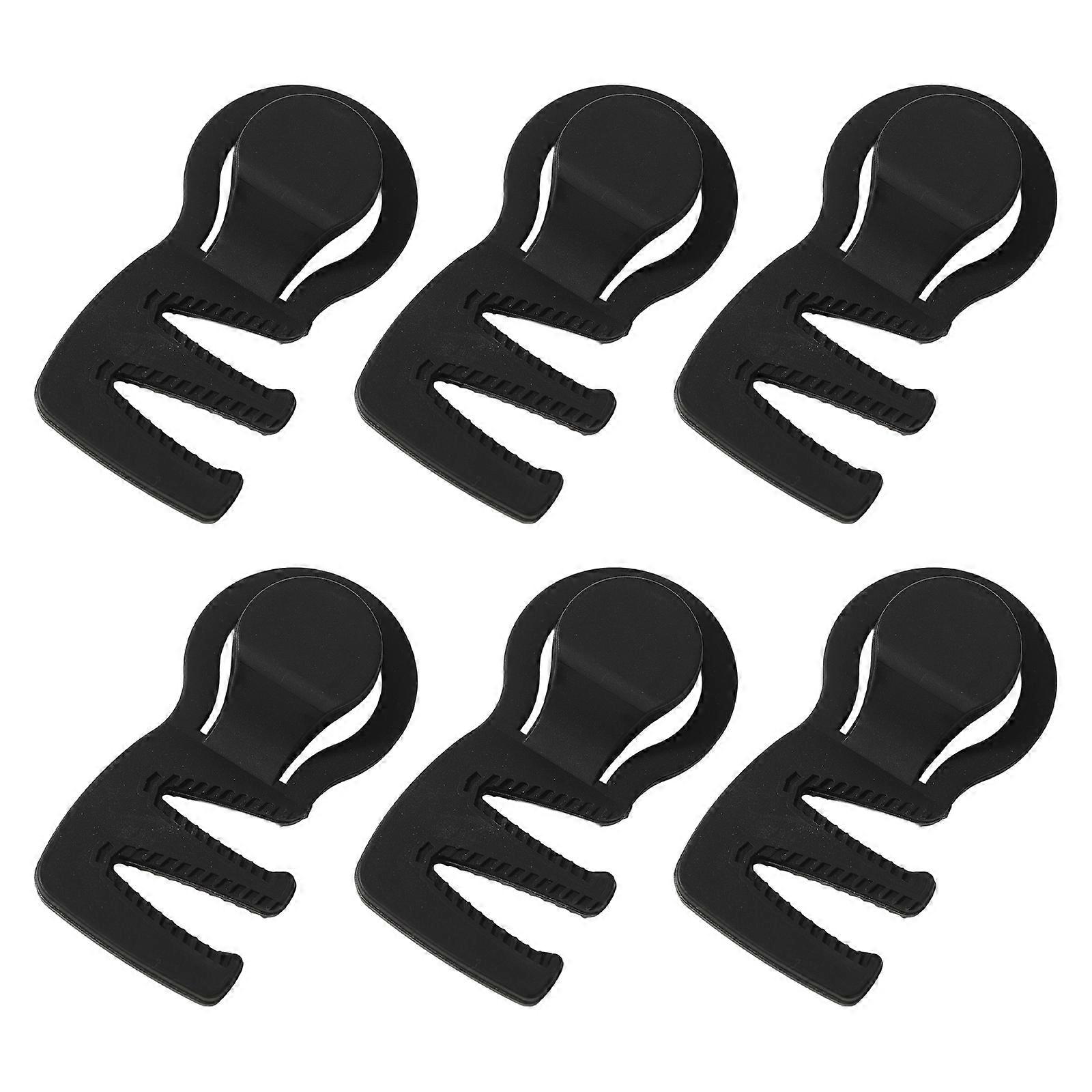 6Pcs MultiPurpose Shelter Fasteners Compacts Tarps Grip Clamps Portable Tent Fasteners for Outdoor Use Easy to Use Multicolor