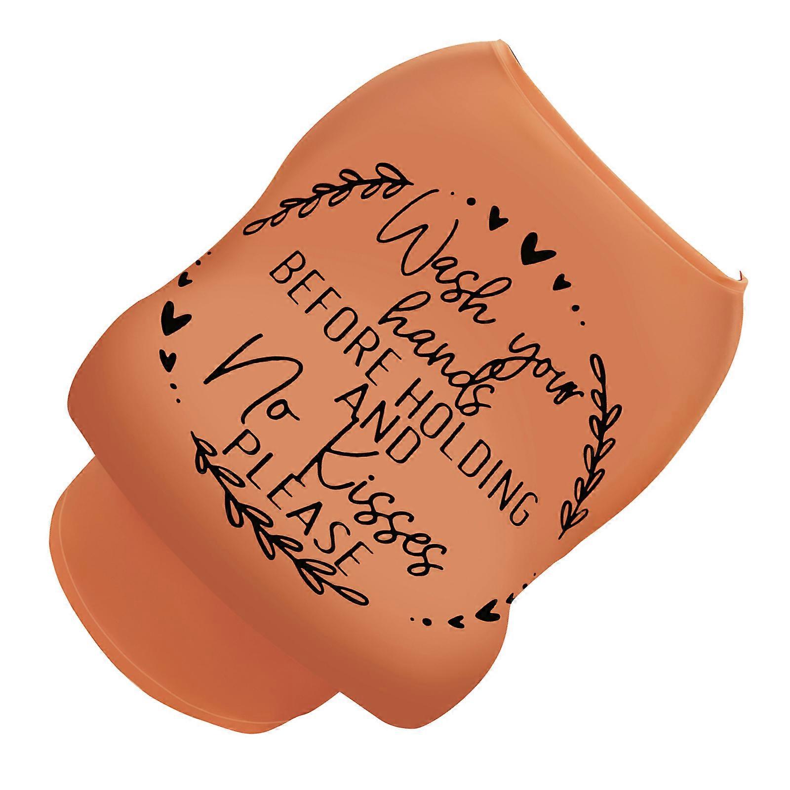 Housse de chariot de supermarché douce et extensible Sécurité pour nourrisson Housse de poussette extérieure Couverture sûre et confortable Housse de poussette souple orange