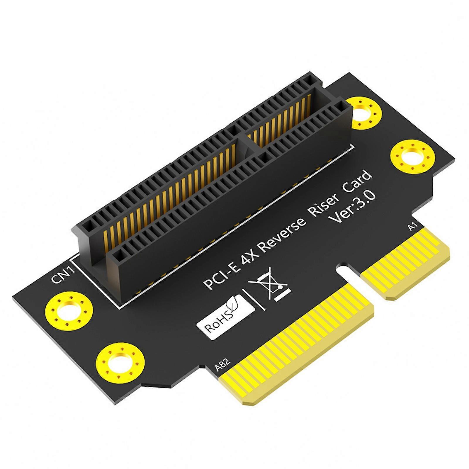 32mm PCIE 4X Risers Card 90 Degree Adapters Card PCIE Extenders Extension Card for 2U Small Computer Servers Case Multicolor