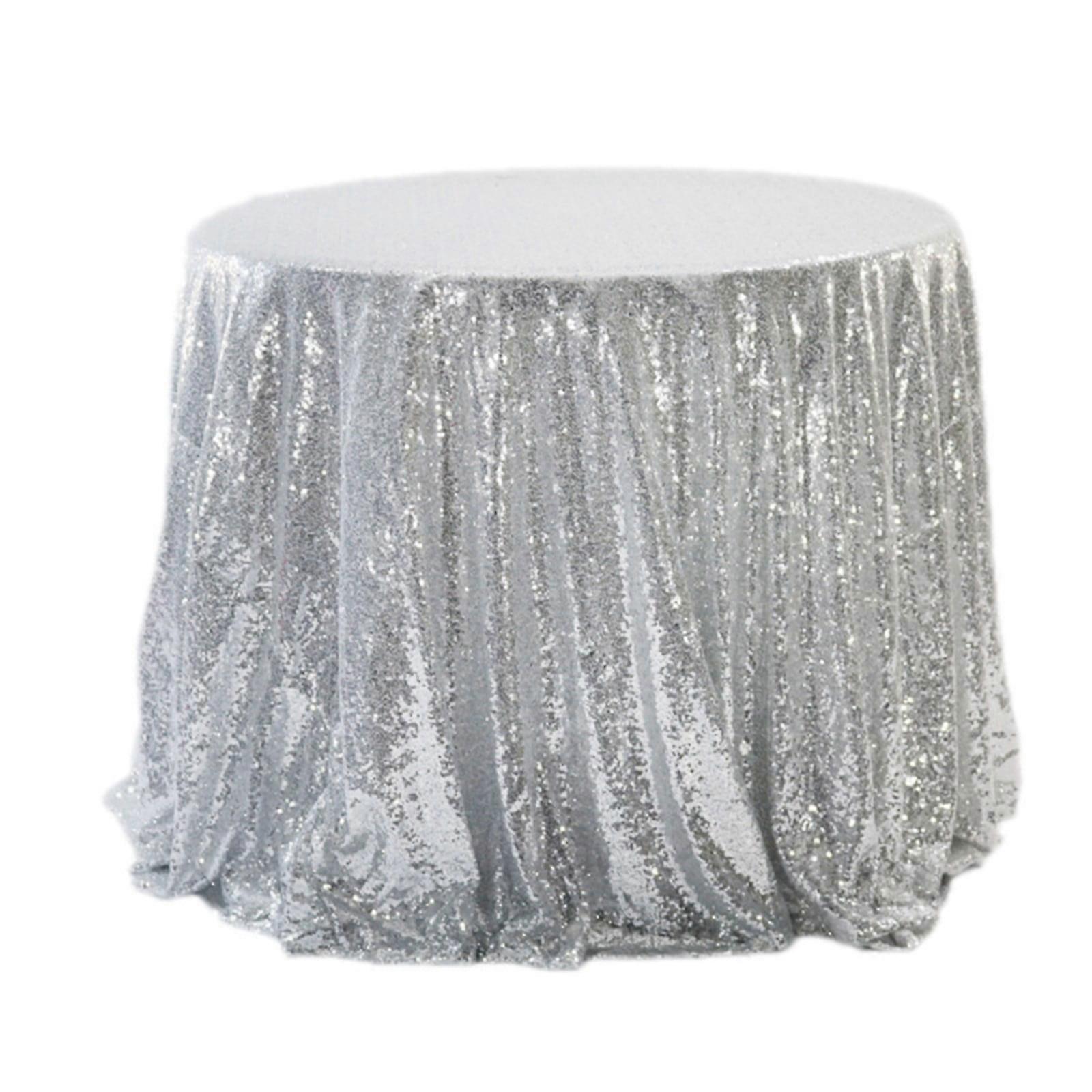 Begine Clearance Round Table Sequined Tablecloth 60Cm,23.62,1X Sequin Tablecloth