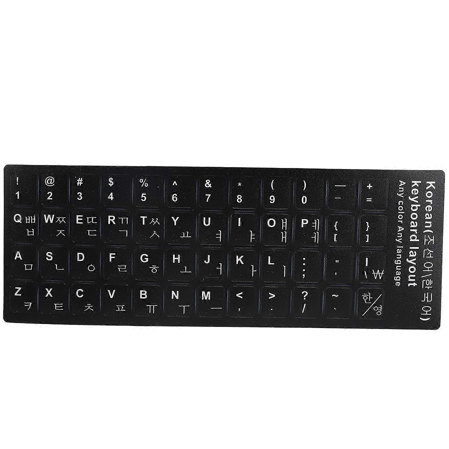 Keyboard Sticker Korean Waterproof Accessories for 10-17in Laptop Notebook Desktop Computer