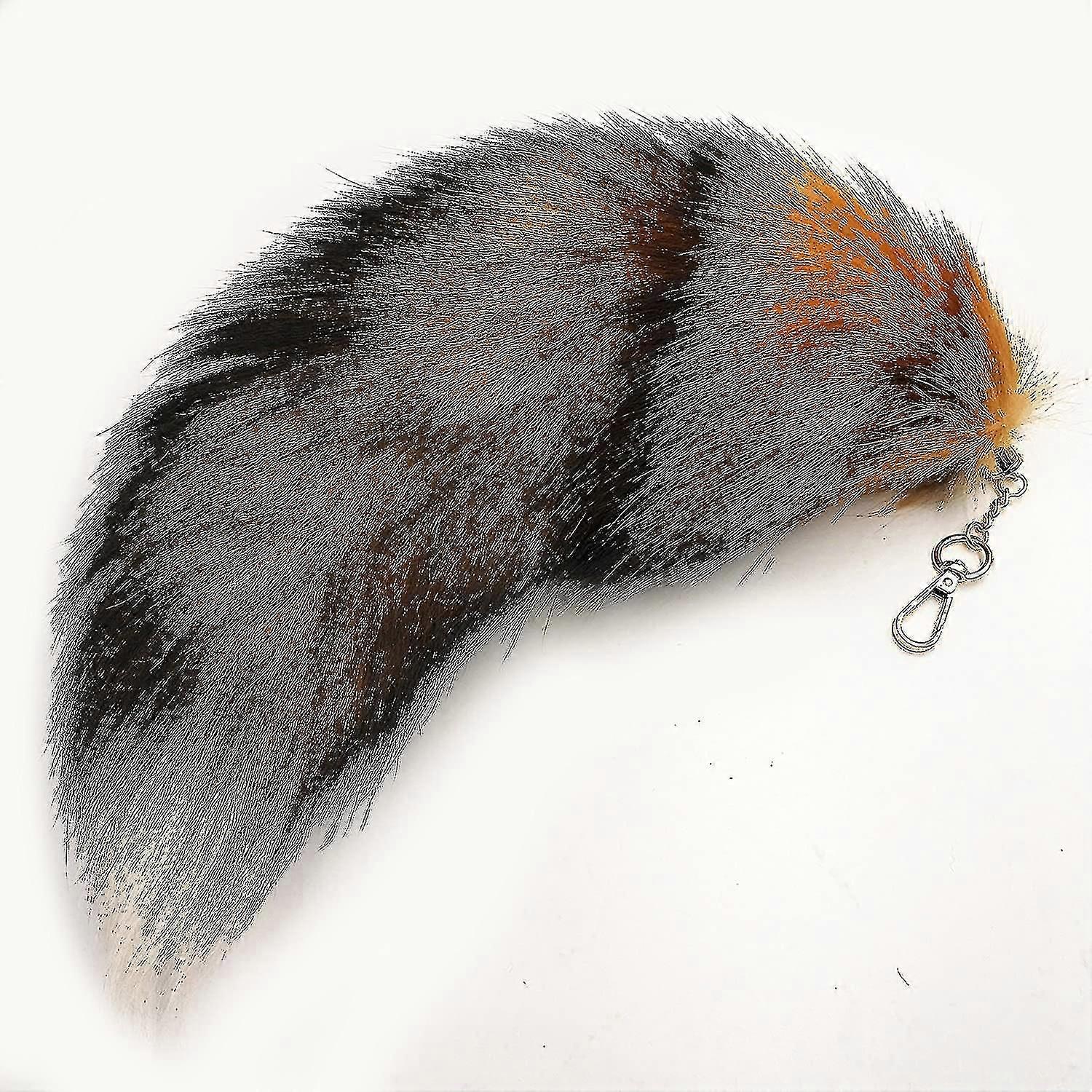 Pendentif queue de renard env. 40 cm Queue d’animal Extra large porte-clés Sac en fourrure Pendentif de voiture Antenne de voiture Pendentif en fourrure Queue de renard Décoration