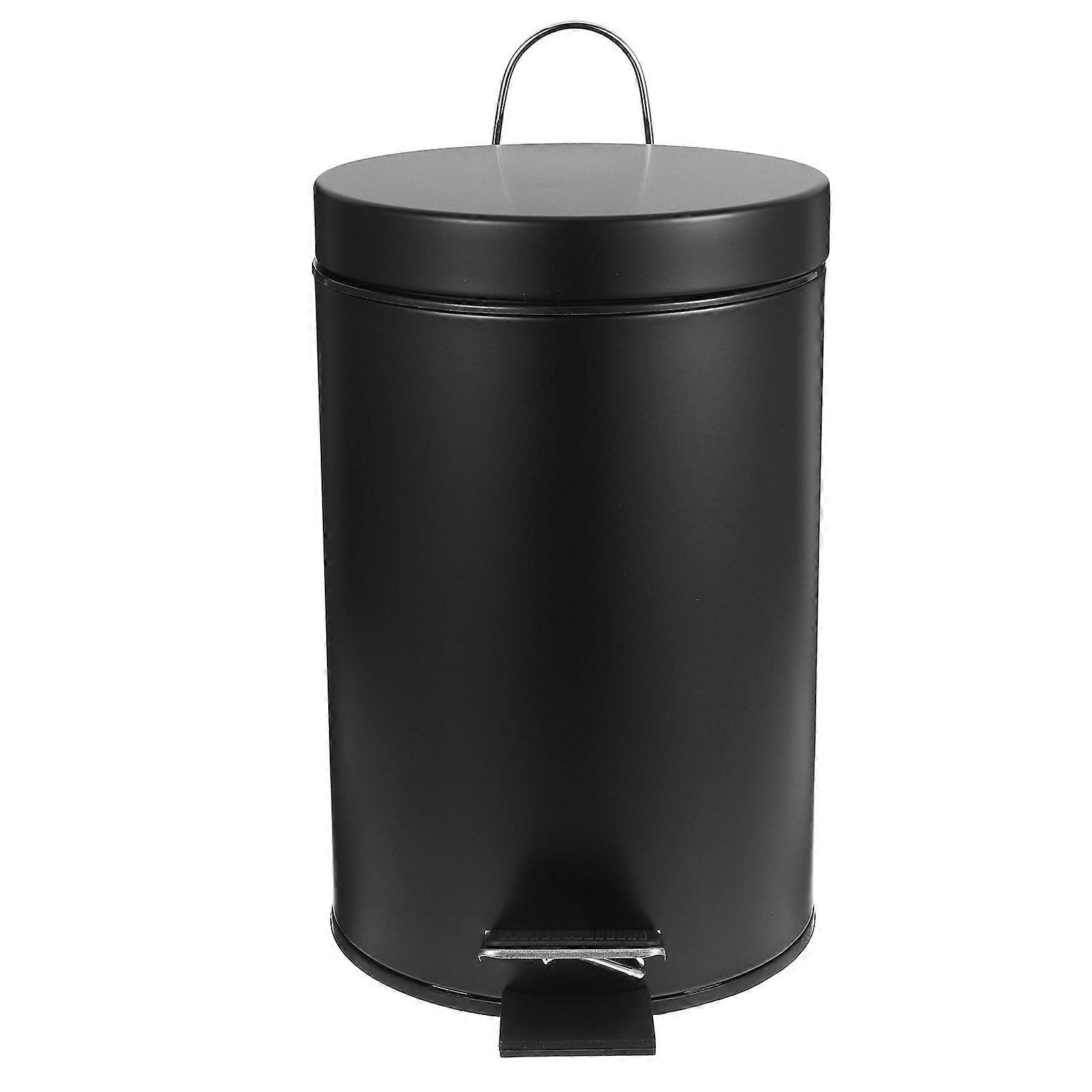 Lidded Trash Can Recycling Pedal  Rubbish Bin Garbage Container for Kitchen