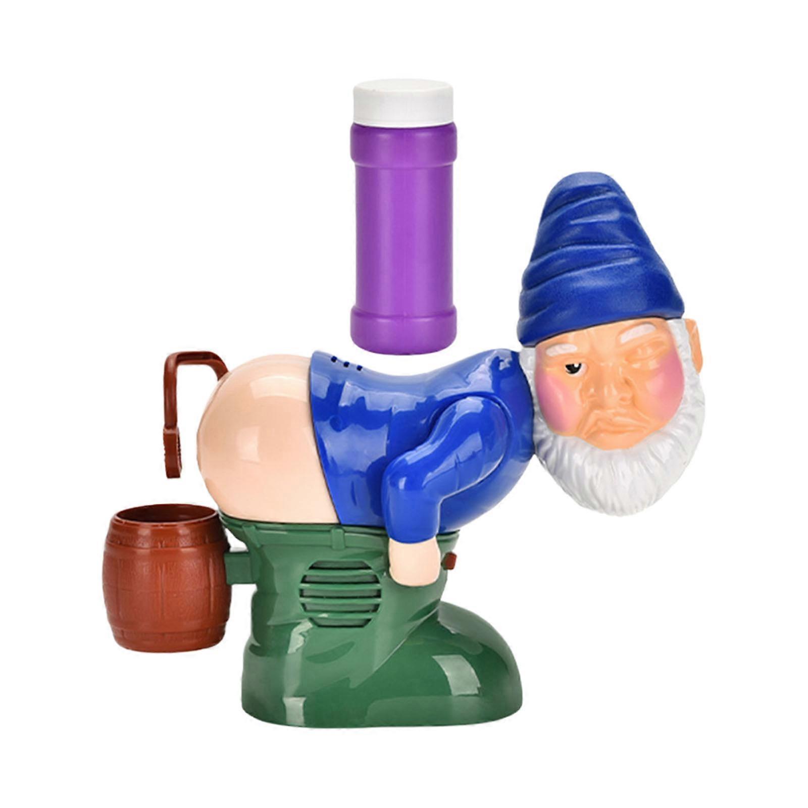 Funny Farting Dwarf Bubble Maker With LED Light Sound Effects For Children Birthday Party And Festival Event Gathering Multicolor