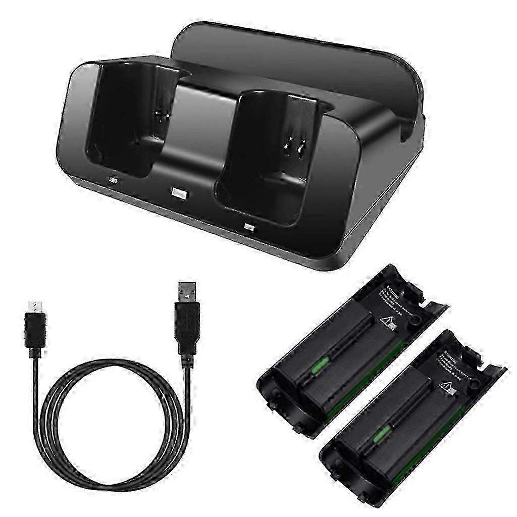 For Wii U Gamepad with Batteries and USB Charging Cord Charging Station