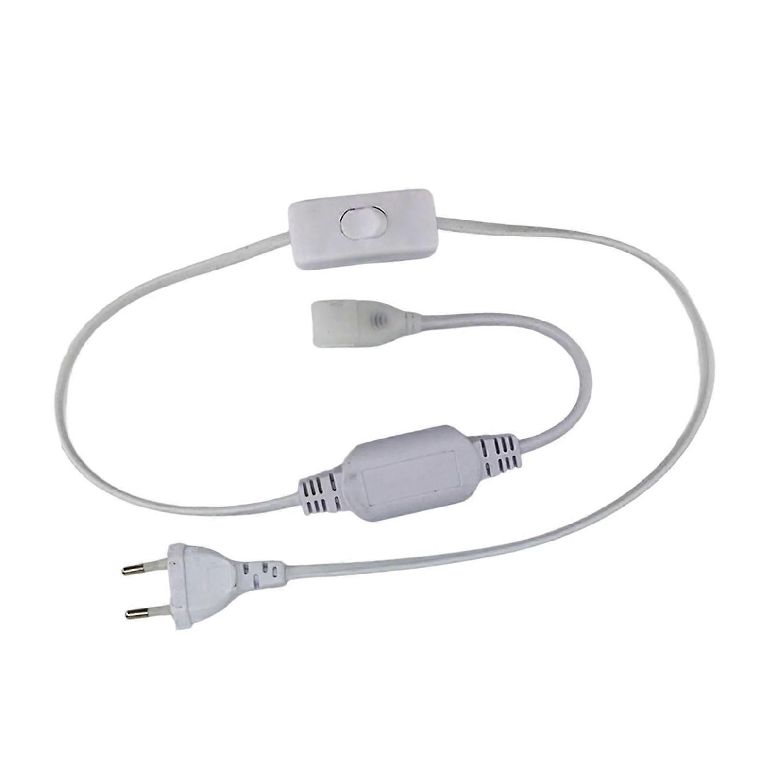 220V Driving Plug with Switches High Voltages LED Strips Light Connector None Soldering Power Adapter Easy to Install Multicolor