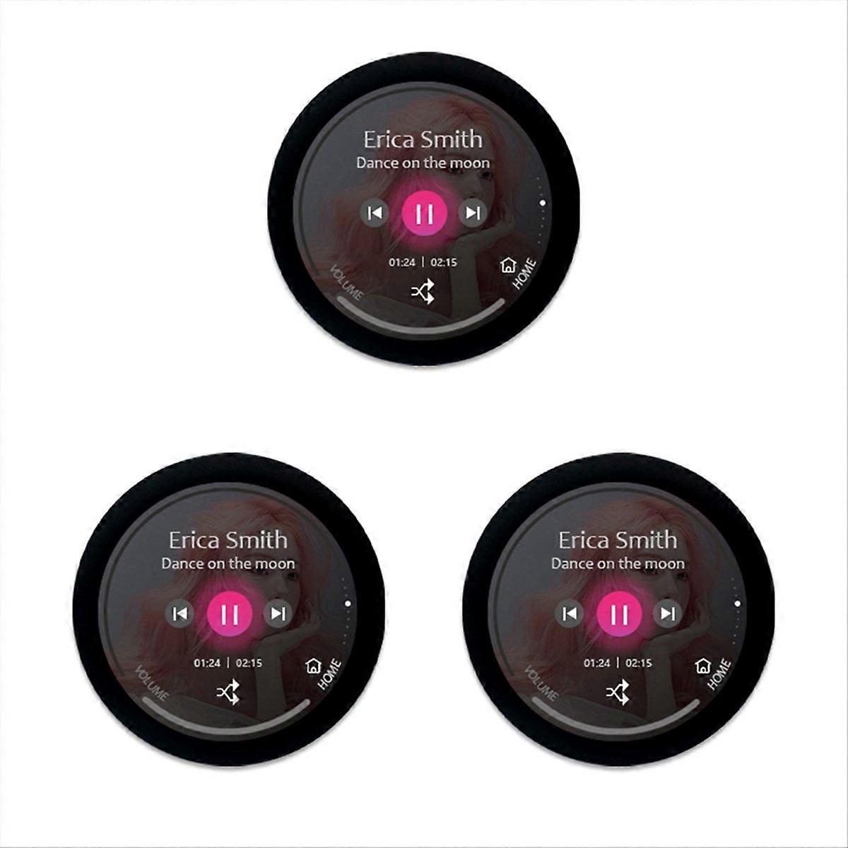 3X ESP32-C3 Development Board 1.28 Inch Round LCD Display Touch Screen with Wifi Bluetooth Module