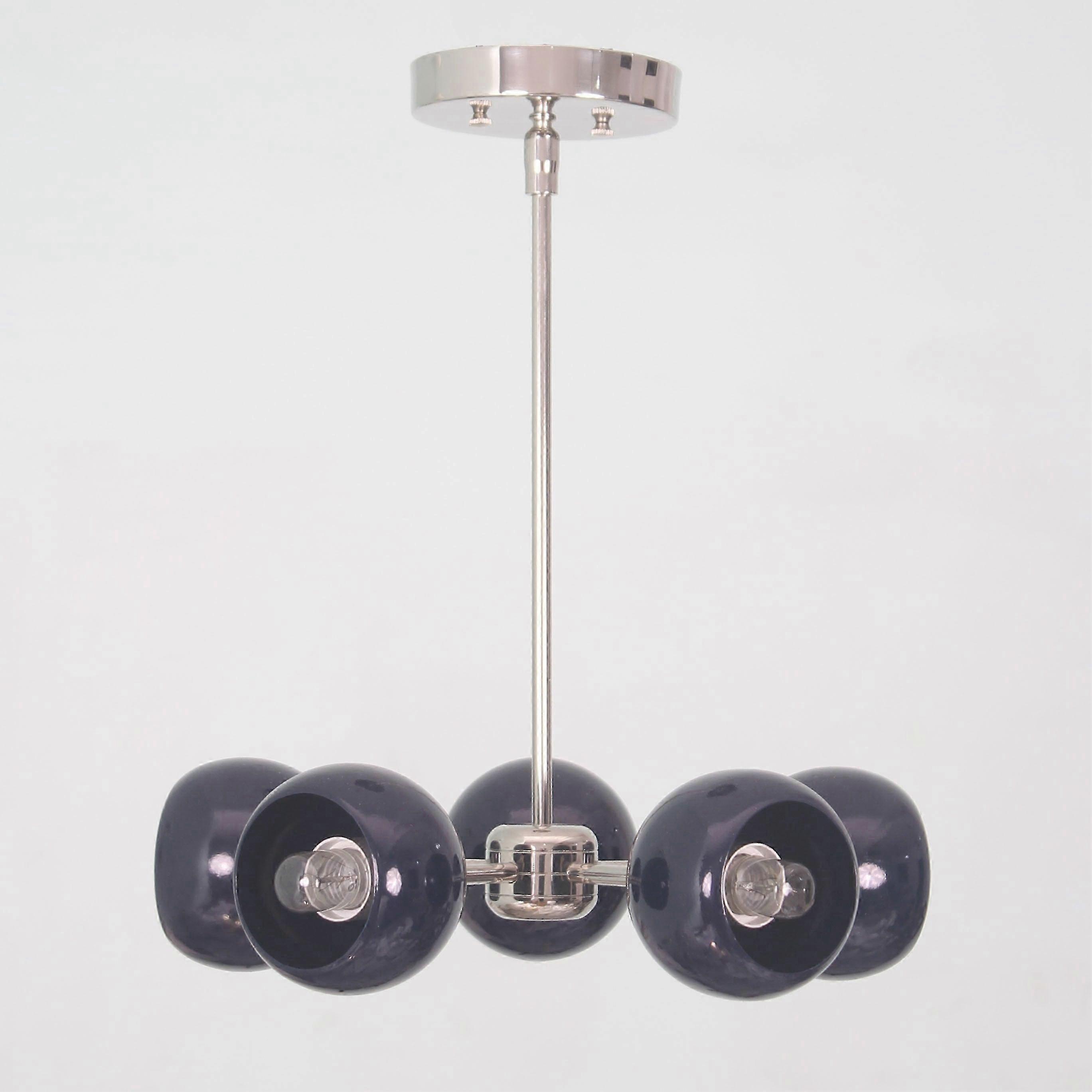 Mid-century Brass Sputnik Star-burst Chandelier With Unique Flair