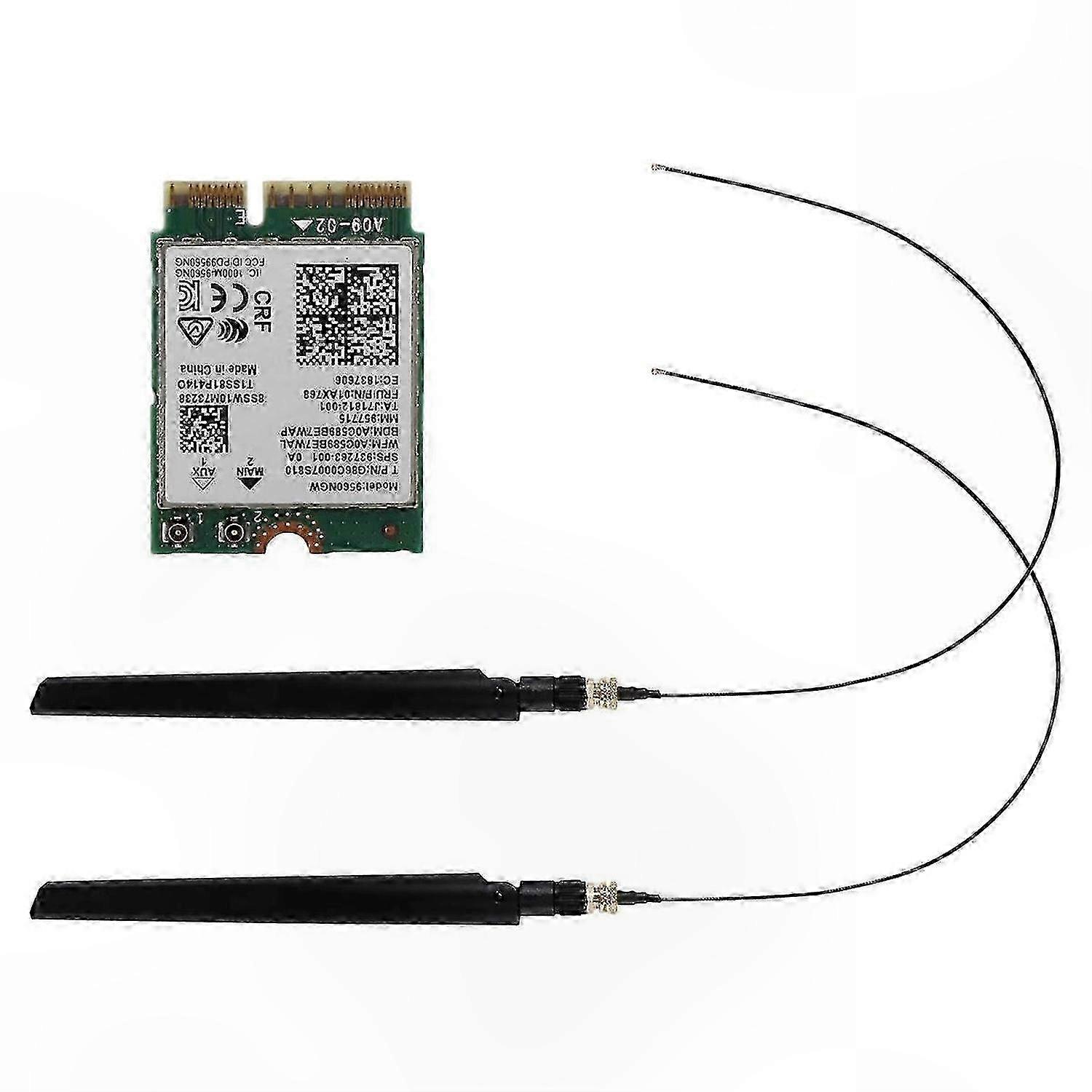 Dual Band Wireless Card 1.73Gbps WiFi 802.11Ac Bluetooth 5.0 MHF Antenna Connector