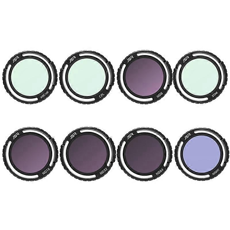 For DJI Avata 2 Filter JSR-2050-21 UV+CPL+ND8+ND16+ND32+ND64+NIGHT+STAR
