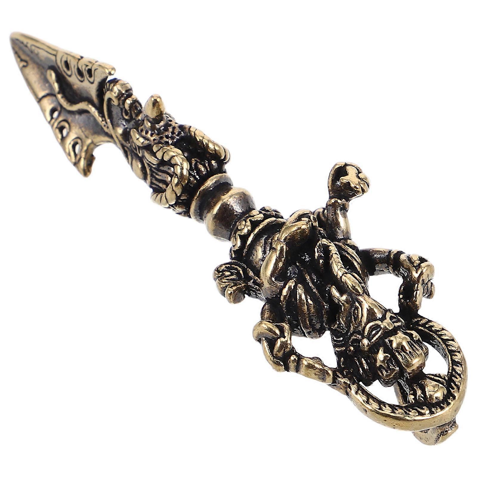 Bronze Buddhism Phurba Pestle for Rituals Brass Craft