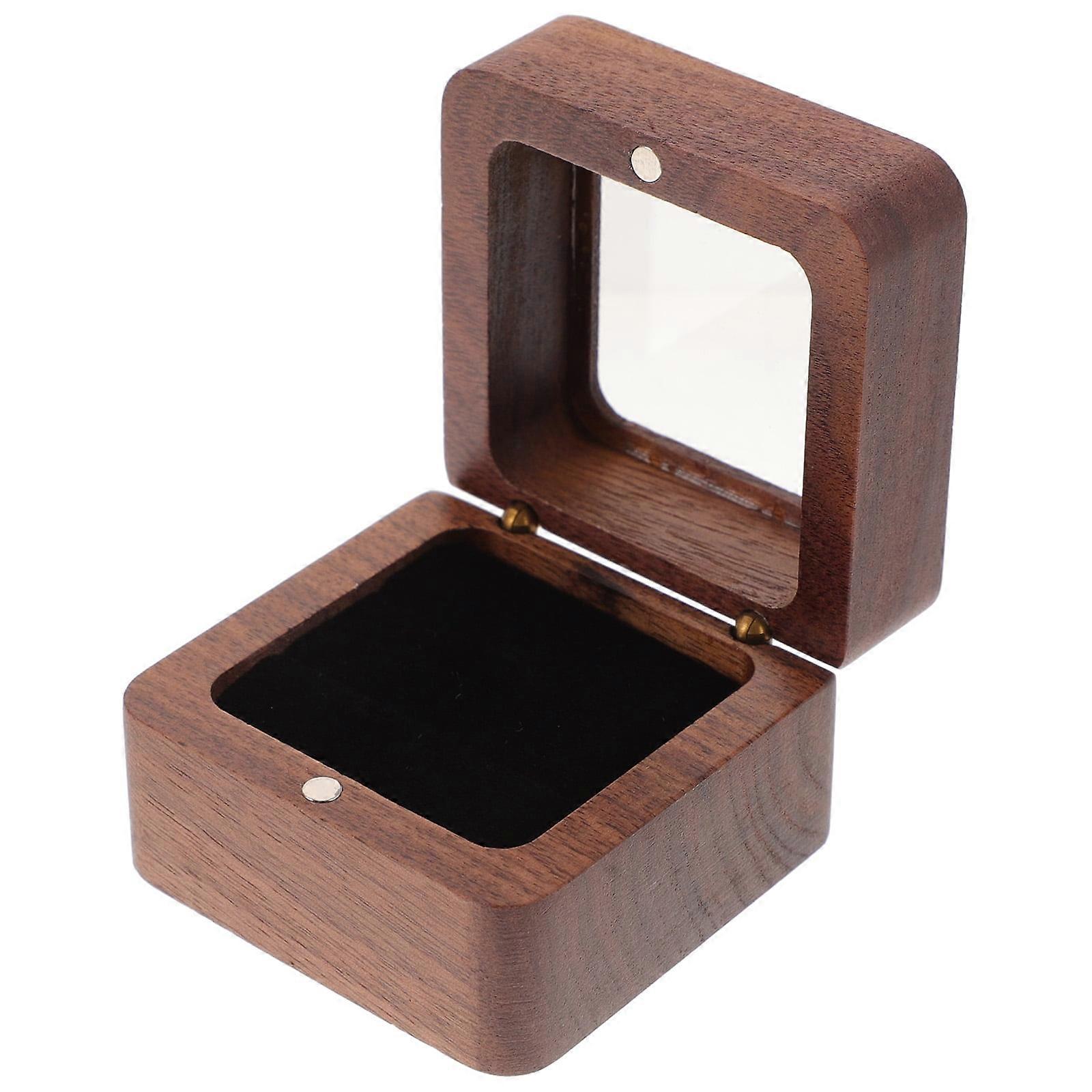 Gift Boxes Ring Case Small Jewelry Ring Storage Holder Ring Storage Case Ring Holder for Wedding Ceremony Man