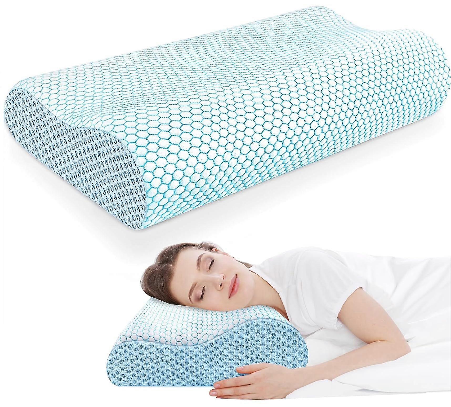 Bed Pillow with Plush Comfort Support for All Sleep Positions, White Standard Size