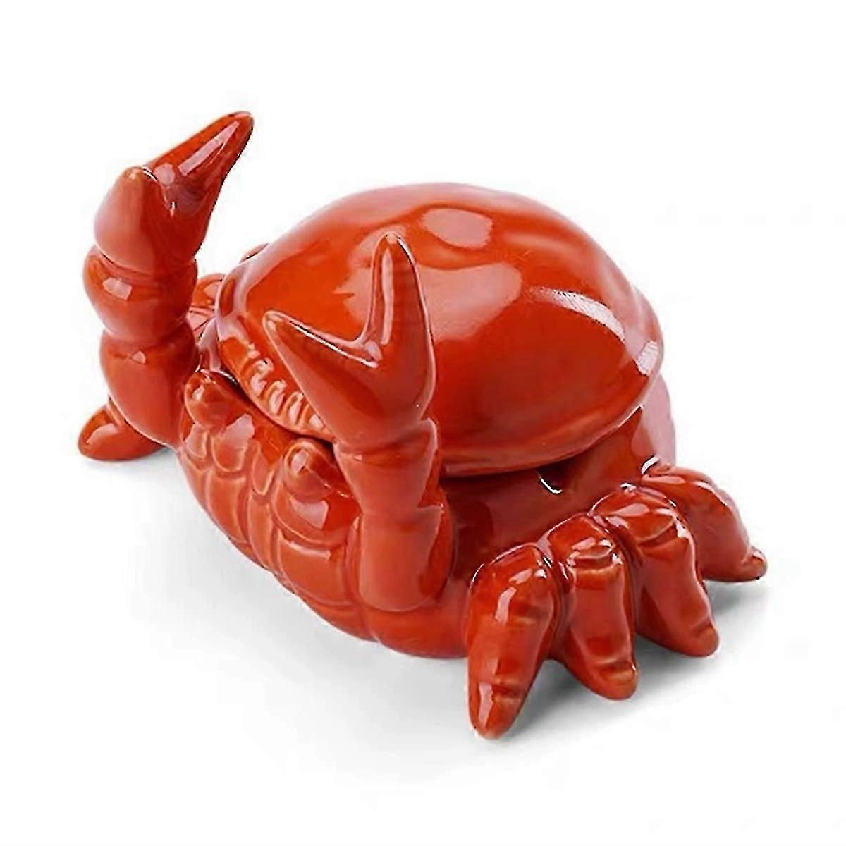windproof cigarette ashtray crab design for desktop decor