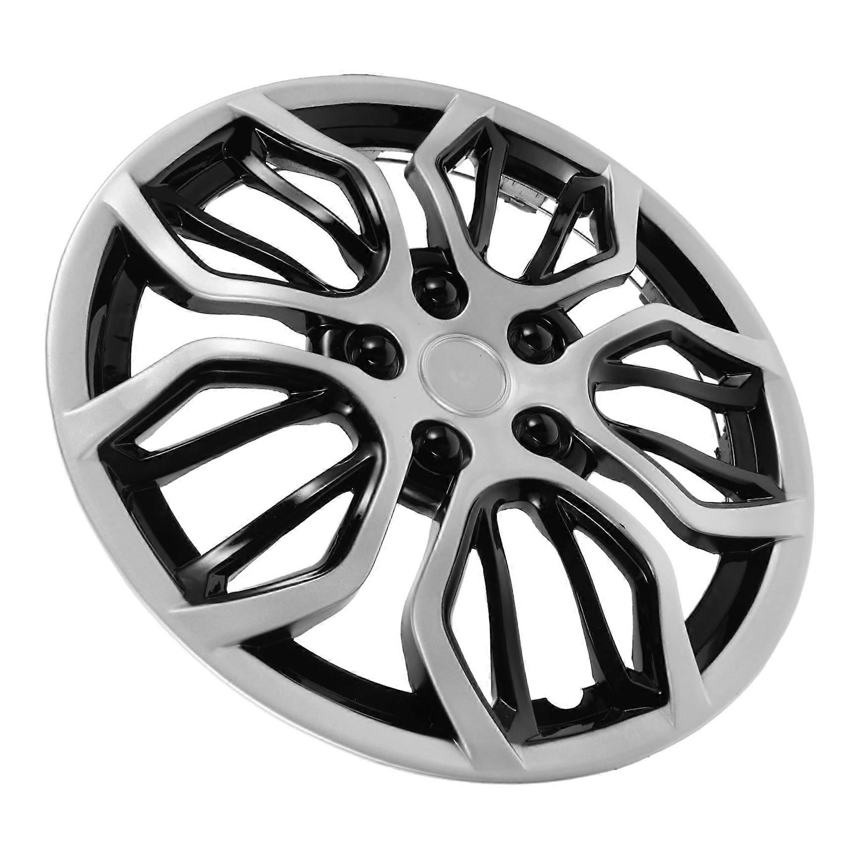 DualColor Wheel Hubcaps for Semi Truck and RV, Stylish Rim Covers with Easy Tool Installation