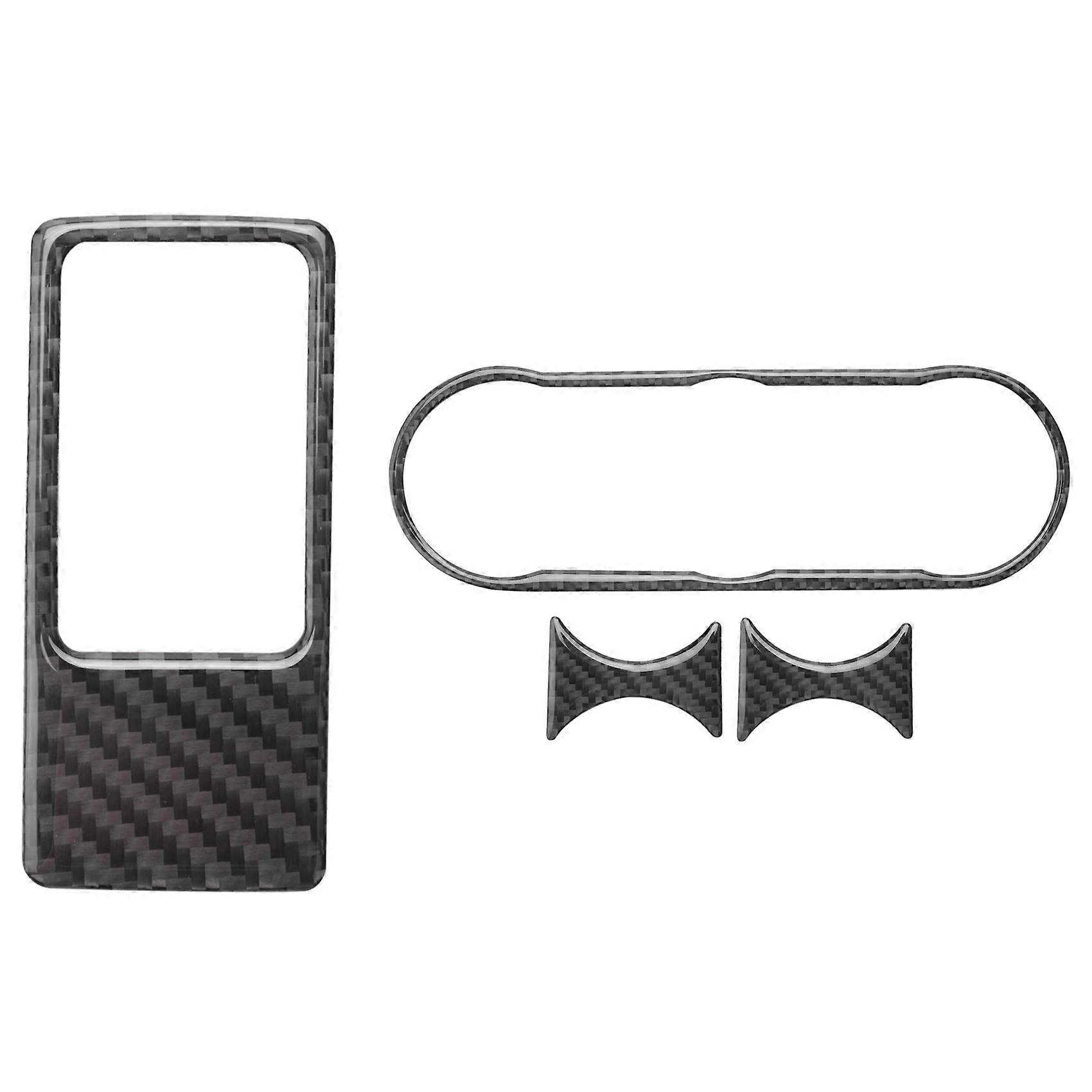 for MX-5 Miata Roadster Carbon Fiber Air Conditioning Buttons Frame Trim 2016+ MX5 ND & Head Light Switch Frame