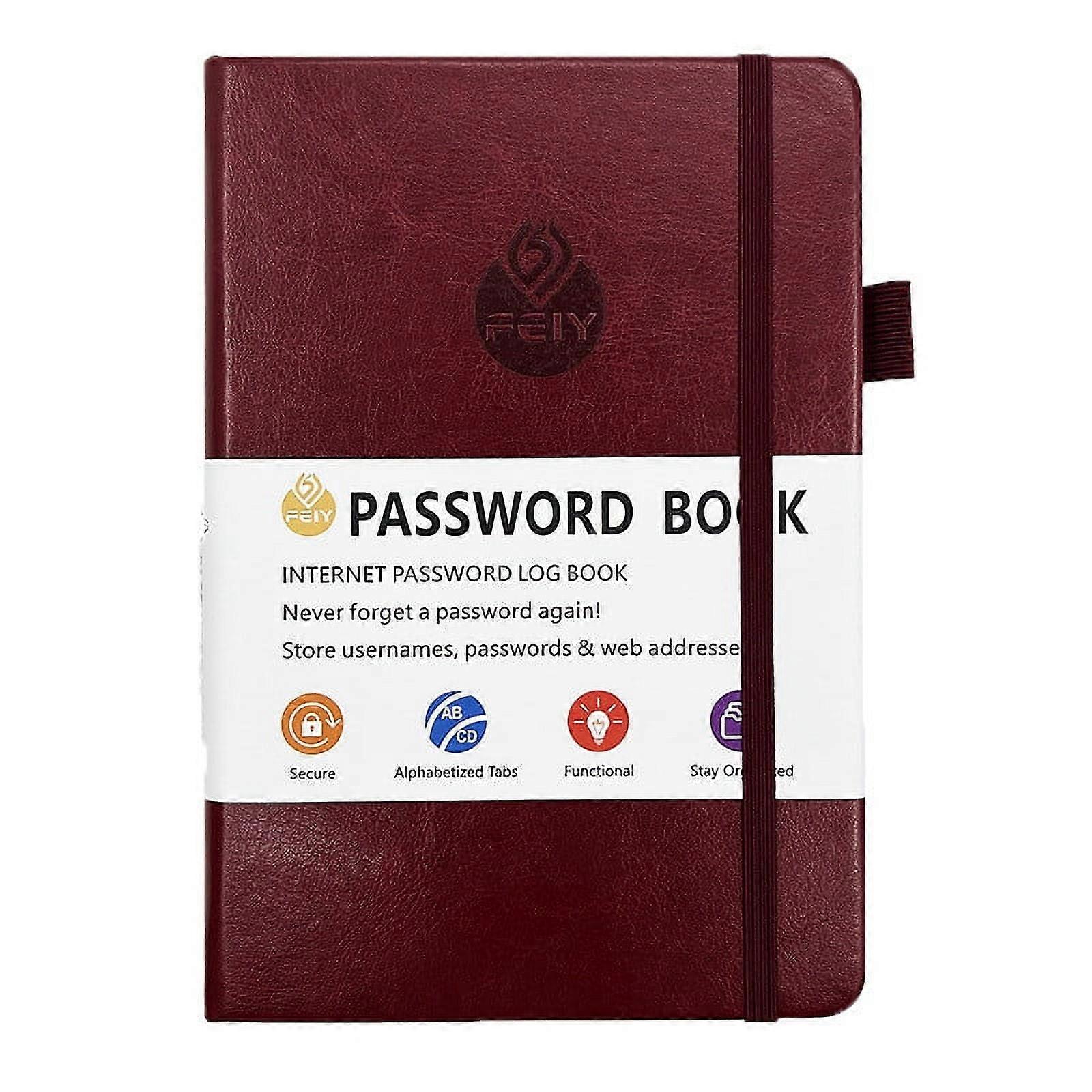 Clearance! XEOVHV Password Keeper Book with Alphabetical Tabs, Small Password Books for Seniors, compatible with Internet Website Login Details