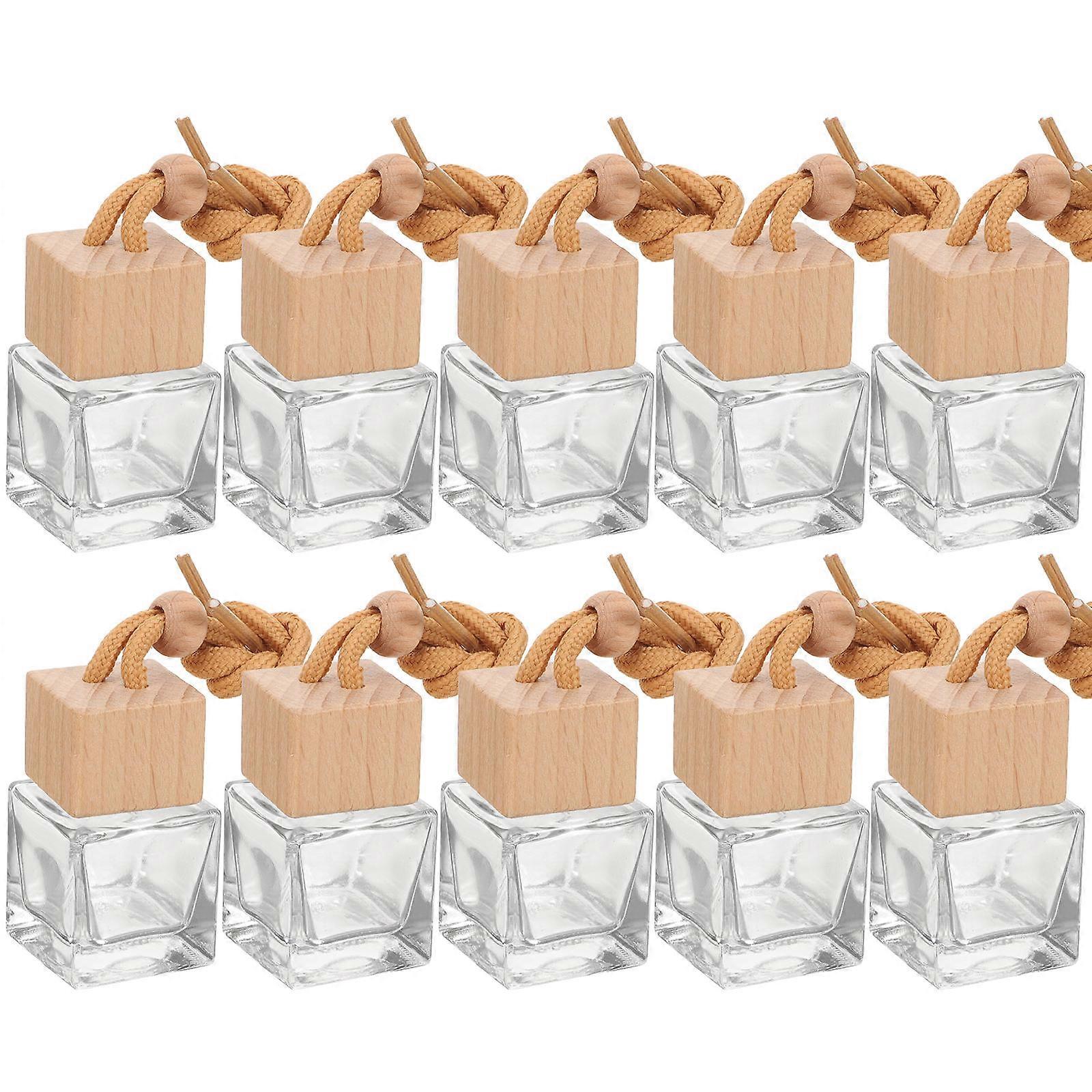 Perfume Diffuser Bottles Car Empty Bottles for Car Decoration 30Pcs Khaki