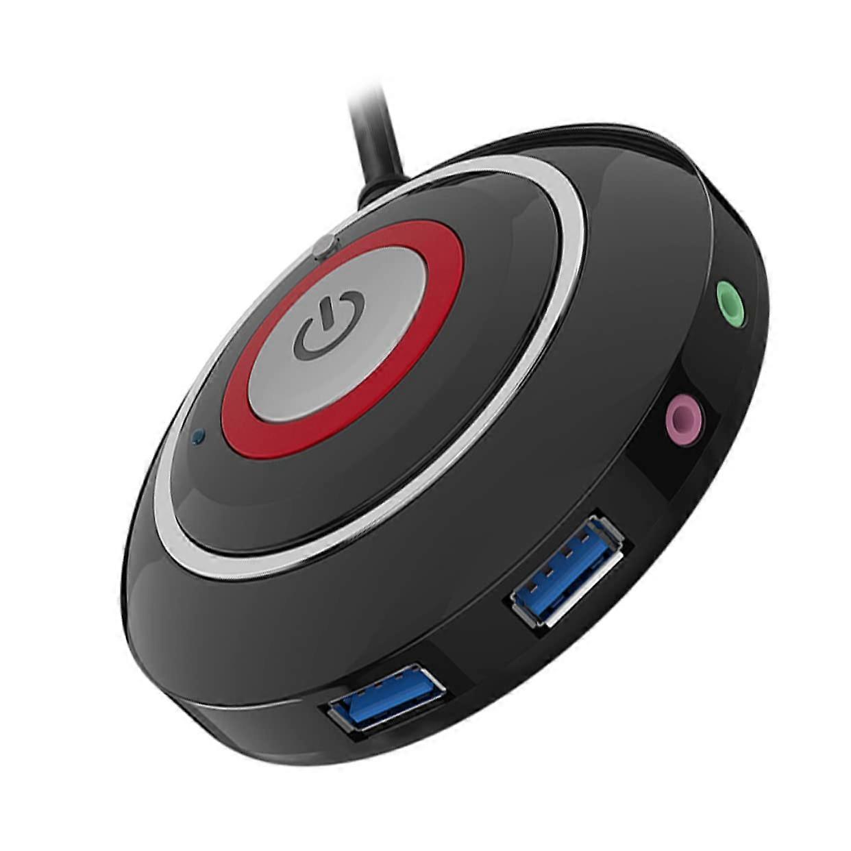 Usb Audio Extension Cable With Power Button Switch Rear Release Reset Button For Desktop PC Home Office Cafe Accessory